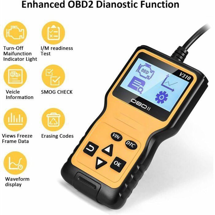 Outil de Diagnostic Auto Lecteur de Codes Erreur Moteur Lire et Effacer — free download
