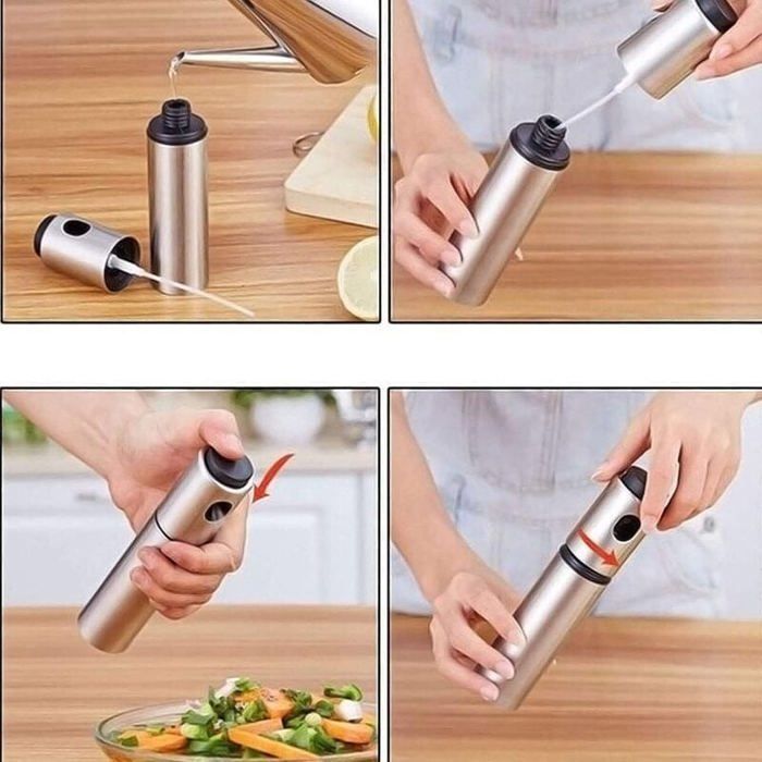 Pulvérisateur D'huile En Verre épais Noir, Capacité De 200 Ml Pour Friteuses 88908527