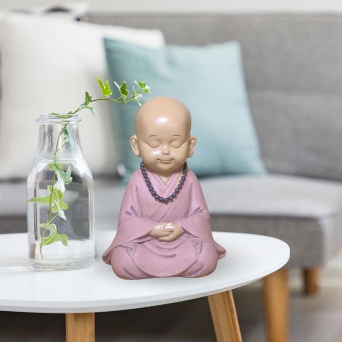 ZEN ARÔME Statuette Vide Poche Boudha – Décoration Zen et Feng Shui – pour Créer Une Ambiance Relaxante et Spirituelle – Idée Cadeau Porte-Bonheur – Hauteur : 20cm – Couleur