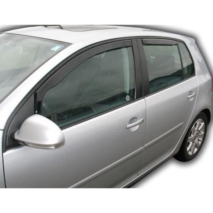 Déflecteurs De Vent Heko Pour Volvo S60 Berline 2000-2010 - 2 Pièces, Montage Intérieur, Acrylique Fumé Anti-UV