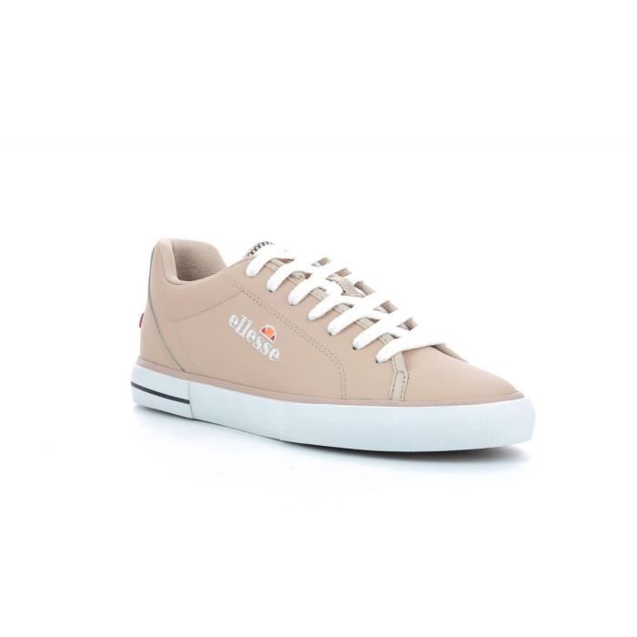 Basket basse Cuir Femme Rose Taggia Lthr Plat Lacets Rose
