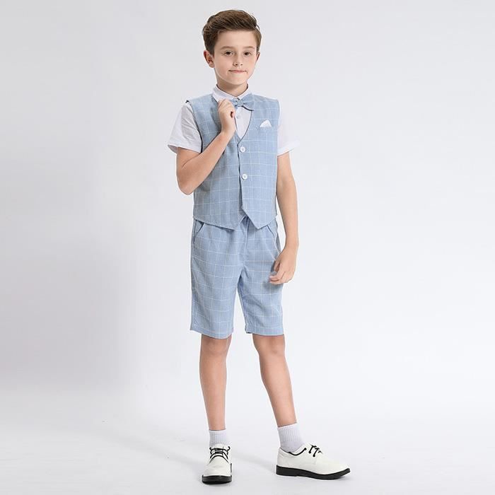 Costume short shop garcon mariage