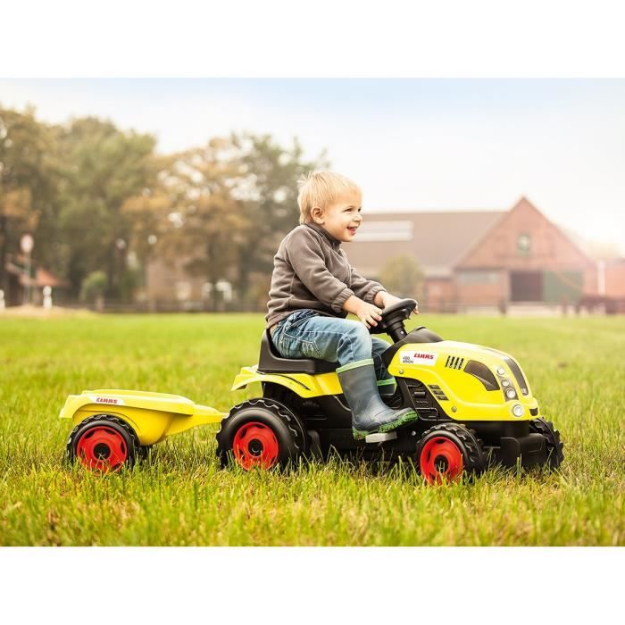 Tracteur Claas avec remorque et capot ouvrant - FALK - Tracteur à pédales  Arion pour enfants de 2 à 5 ans - Cdiscount Jeux - Jouets