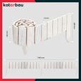 Bordure de jardin flexible en bois de pin - 10 x 110 cm - Blanc - KOTARBAU®-2