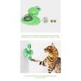 Cocopar jouet pour chat moulin à vent jouet tourbillonnant  pour chat drôle jouet pour chat scratching tickle vert-2