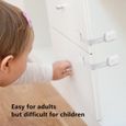 ChangM Sécurité Enfant Portes De Placard, Verrouillage De Sécurité Pour Tiroir, Porte, Armoires, Frigo, Toilette[Lot de 8]-2