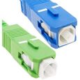0,5 Mètres Câble à Fibre Optique Compatible avec Freebox Free, Blanc-2