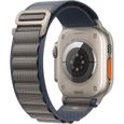 Apple Watch Ultra 2 GPS + Cellular- 49mm - Boîtier Titanium - Bracelet Blue Alpine Loop - Small-2