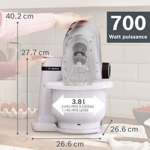Bosch Haushalt MUM9AX5S00 Robot de cuisine 1500 W acier inoxydable - Electronic France