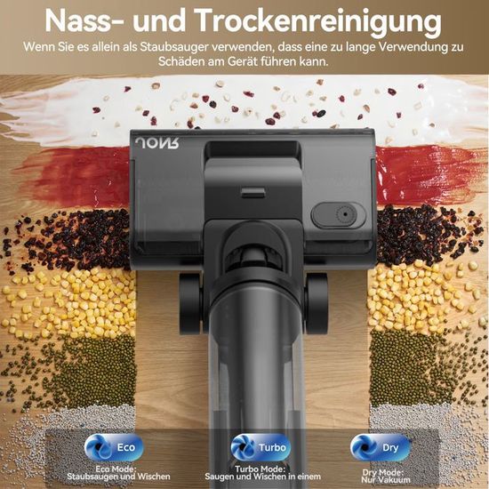 JONR ED12 Pro Max Aspirateur Laveur Sans Fil, Serpillière Intelligente