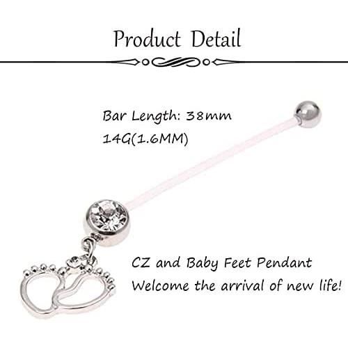 20 Pcs Acier Inoxydable Piercing Bijoux,Piercing De Nombril,pour Femme