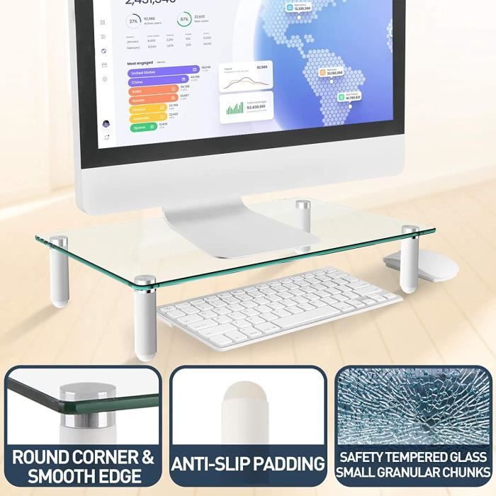 Verre pour deals ecran ordinateur