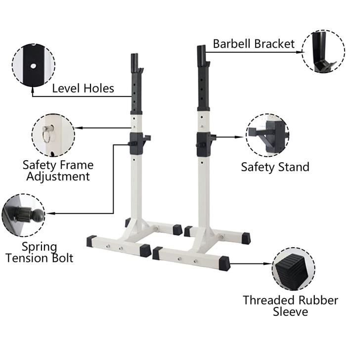 Support Haltères Multifonction SPORTNOW - Rangez Haltères, Kettlebells Et Poids Jusqu'à 200 Kg