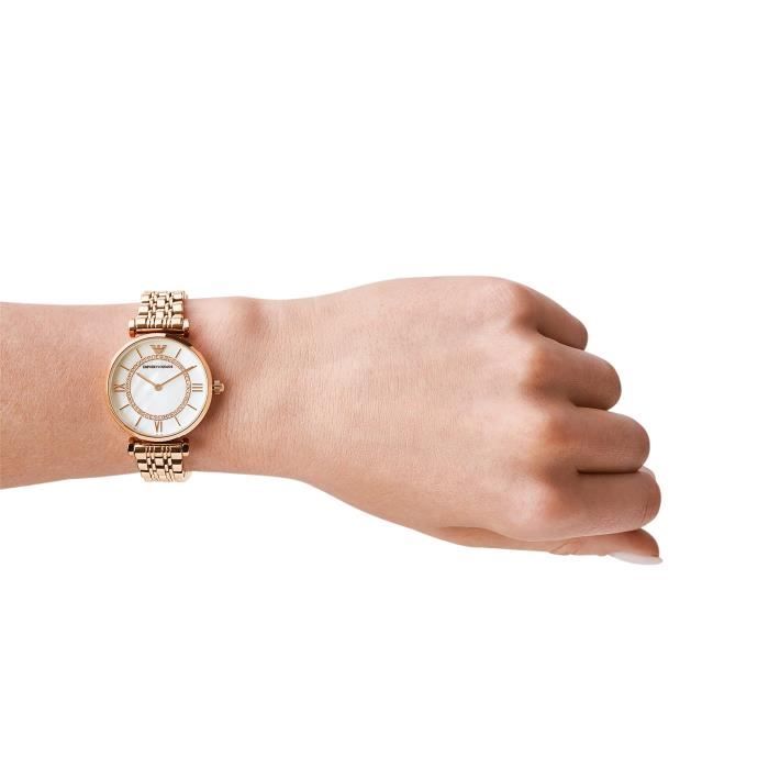EMPORIO ARMANI Montre Quartz AR1909 Femme