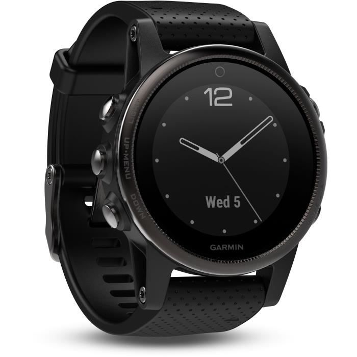 GARMIN Fenix 5S Sapphire Black Montre GPS Cardio Multisport Noir