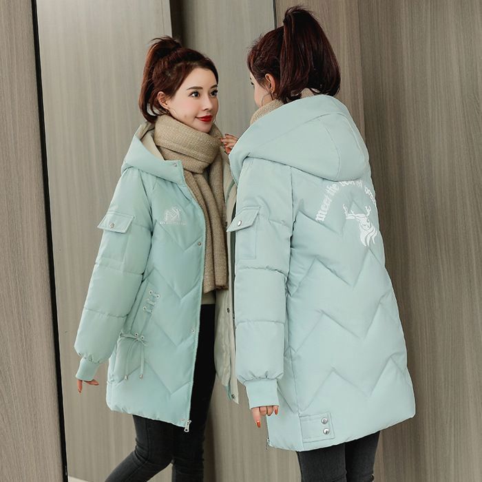 Veste Courte Femme En Coton - Manteau D'hiver Léger à Col Montant Et Zip - Coupe-vent, Avec Poches Et Manches Ajustables - 7