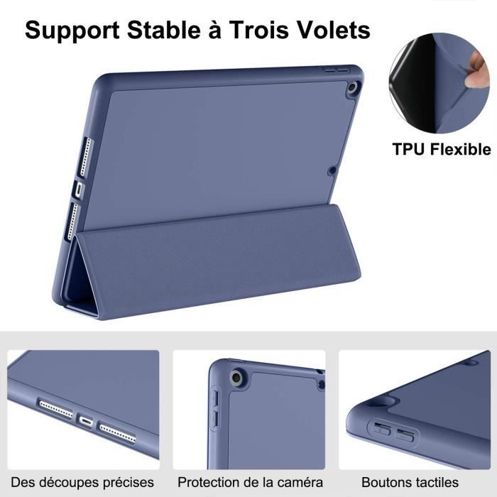 Coque Protection Intégrale Support (Turquoise) pour Tablette Apple iPad 9  10.2 (2021) - Housse Tablette - Achat & prix