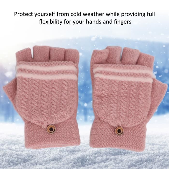 Unisexe femmes et hommes USB chauffé gants mitaines hiver mains