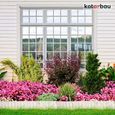 Bordure de jardin flexible en bois de pin - 10 x 110 cm - Blanc - KOTARBAU®-3
