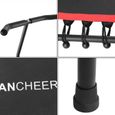 ANCHEER Trampoline Fitness Pliable, Trampoline Intérieur/Extérieur avec Poignée réglable Pour Adulte Enfant, Noir et Rouge-3