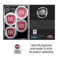 Autocollants Fiat Officiel, 4 Logo Couleur, Diamètre 48 mm, Tableau 94 x 131 mm-3