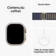 Apple Watch Ultra 2 GPS + Cellular- 49mm - Boîtier Titanium - Bracelet Blue Alpine Loop - Small-3