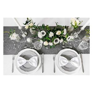 CHEMIN DE TABLE TISSU JARDIN BOTANIQUE 28CMX3M