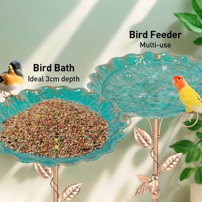 Abreuvoir Oiseaux Exterieur - Bain d'oiseaux en Résine | Abreuvoir à