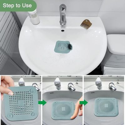 Lot De 5 Attrape-cheveux TOLKIUM En Silicone Pour Douche, Baignoire, évier - Couleurs Vives