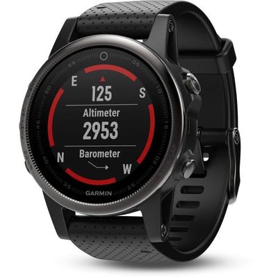 Garmin fenix 5s sapphire clearance edition black with black band