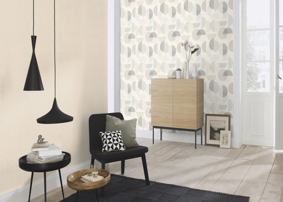 Papier Peint Intissé Uni Crème Tadessi - Rouleau 10,05 M X 0,53 M, Haute Résistance à La Lumière