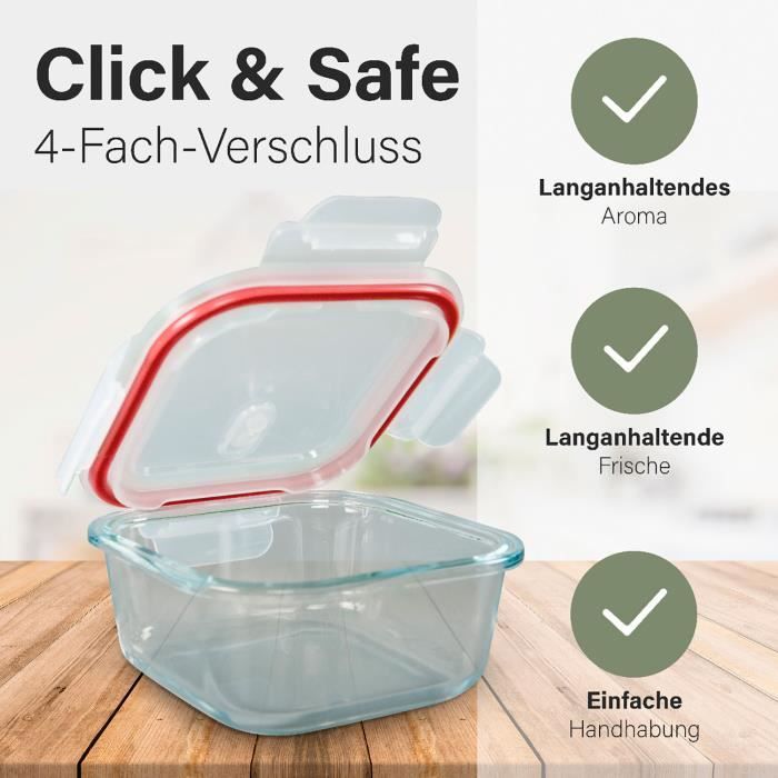 LOCK & LOCK Boîte En Verre Pour Icro-ondes - Récipient En Verre