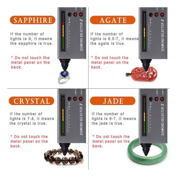Testeur De Diamant Professionnel Et Loupes 30x/60x - Stylo électronique Avec écran Et Audio, Piles Incluses