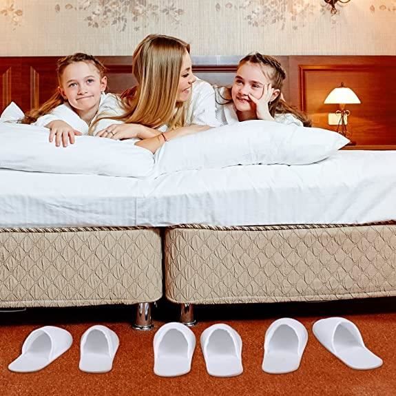 Chaussons jetables - Paire de mules pour location - Pantoufles jetables