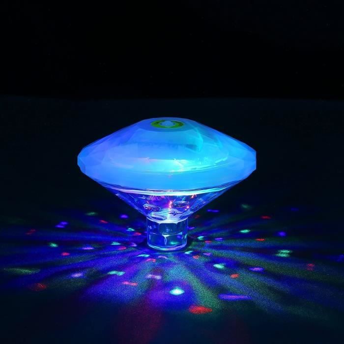 Lampe Flottante sous-Marine LED Disco Aqua Glow Multi Couleur Clignotant  Bain étang Piscine Spa Spa Party Night Light