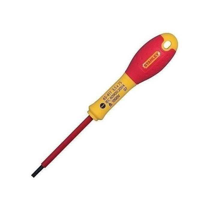 Tournevis électrique Isolé Magnétique – Embout Cruciforme, Pour électricien, 15cm, En PP+CR-V