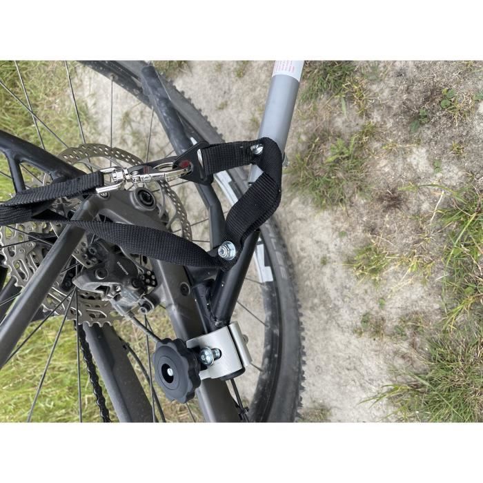2 Attelages Remorque Vélo Acier - Connecteur Enfants/Animaux + Outil Multifonction 18-en-1