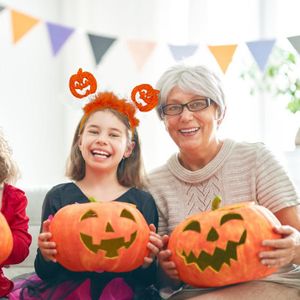 Serre-tête Citrouille LED Halloween - Accessoire Lumineux Pour Cheveux Femme - Décor Effrayant Et élégant