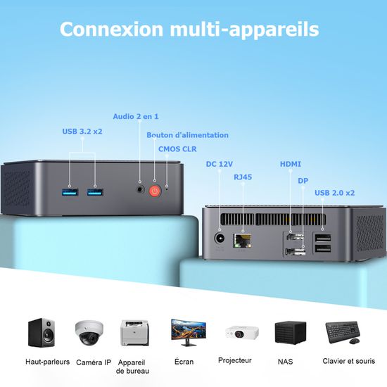 Mini PC AWOW AK10 Pro Win-11 Pro Gen12 - N100 Quad Core 3,40 GHz