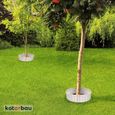 Bordure de jardin flexible en bois de pin - 10 x 110 cm - Blanc - KOTARBAU®-5