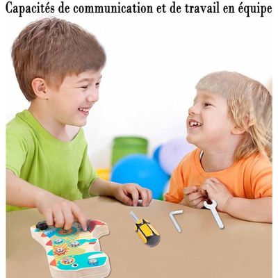 JAiiMen Montessori Jouet Dinosaure Pour Tout-Petits De 1, 2, 3, 4 Ans