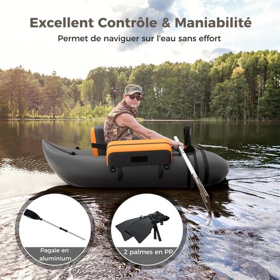 Bateau gonflable ou kayak pour la pêche