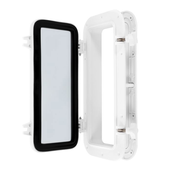 Hublot Bateau Rectangulaire 400x200 Mm - Verre Trempé 4 Mm, étanche UV - Pour Bateau, Camping-car