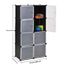 Armoire Cubes Penderie Bricolage En Plastique 8 Stockage En Etagere Armoire Salle De Bain Garde Robe Achat Vente Housse De Rangement Armoire Cubes Penderie Bric