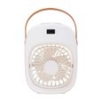 Ventilateur climatiseur évaporatif portable avec 3 vitesses de ventilation et 2 niveaux de puissance.