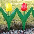 Décor bordure forme tulipe lot de 12 Multicolore-0