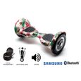 Hoverboard Smart Balance™ Premium Brand, OffROad Skull Colored, Roues 10 pouces, Bluetooth , batterie Samsung Cell-0