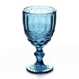 Verre à vin,Verres à vin Vintage,300ml 10oz,pour fête de mariage,verres à eau pour noël - Type blue flower - 240ml-0