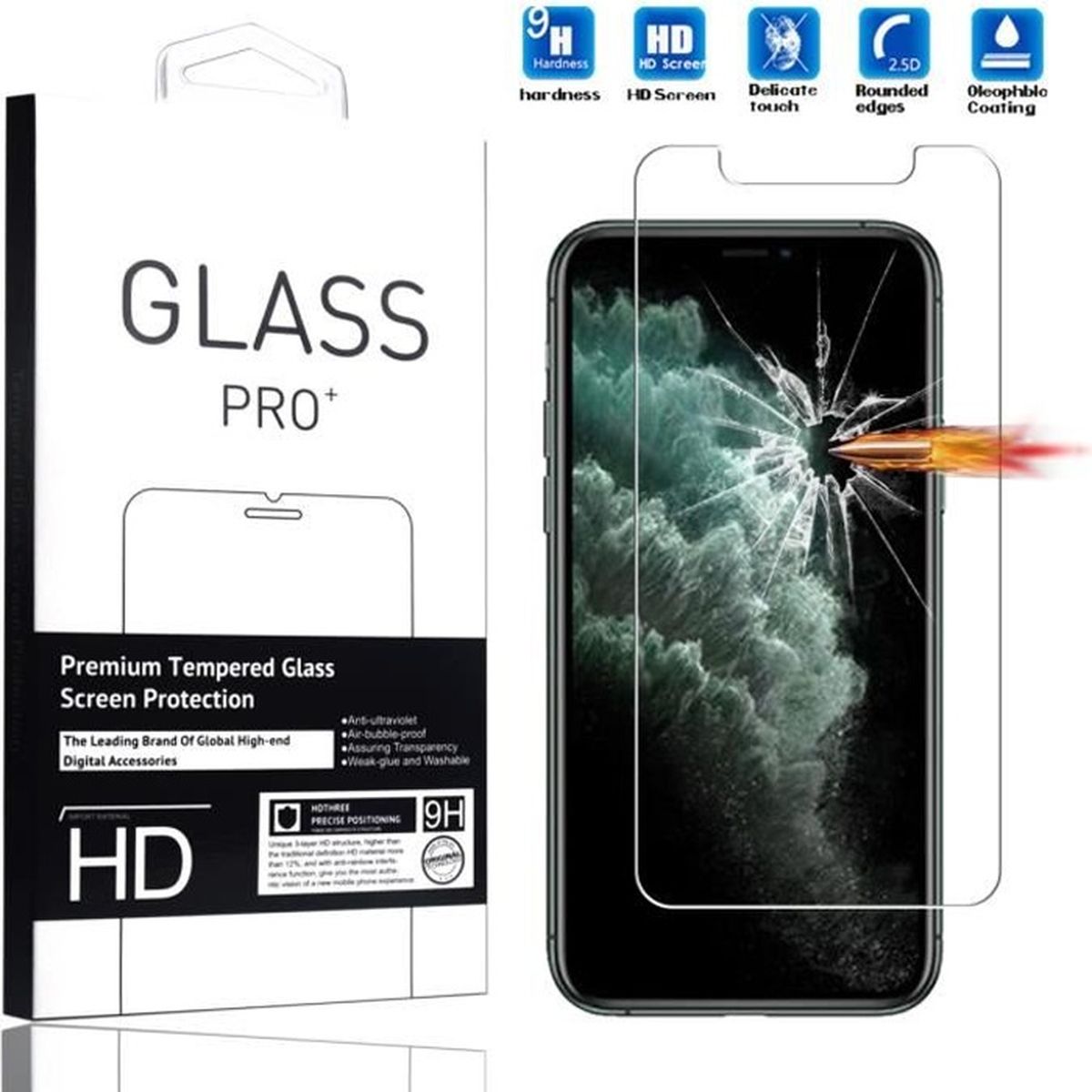 Protection Ecran iPhone 11 Pro Verre Trempé [1 Pièces] Film de Protection iPhone 11 Pro 2019 5