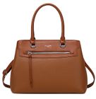 David Jones - Sac à Main Femme Elégant - Cabas Fourre-Tout Cuir PU Porté Epaule Bandoulière - Plusieurs Compartiments - Marron